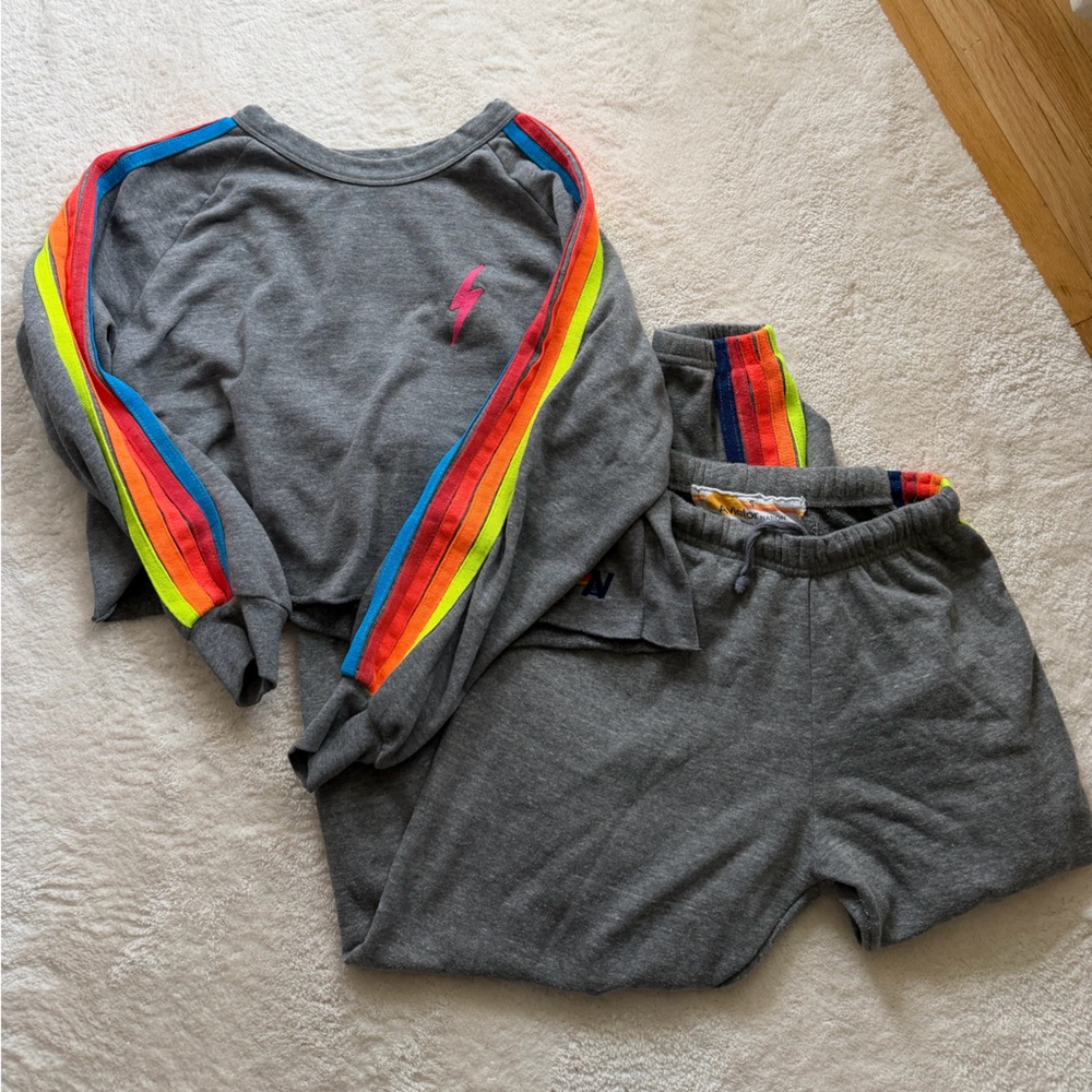 Aviator Nation Crewneck and Sweatpants Set